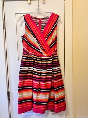 SPRING DRESS SALE! Sleeveless Multicolored Striped Dress